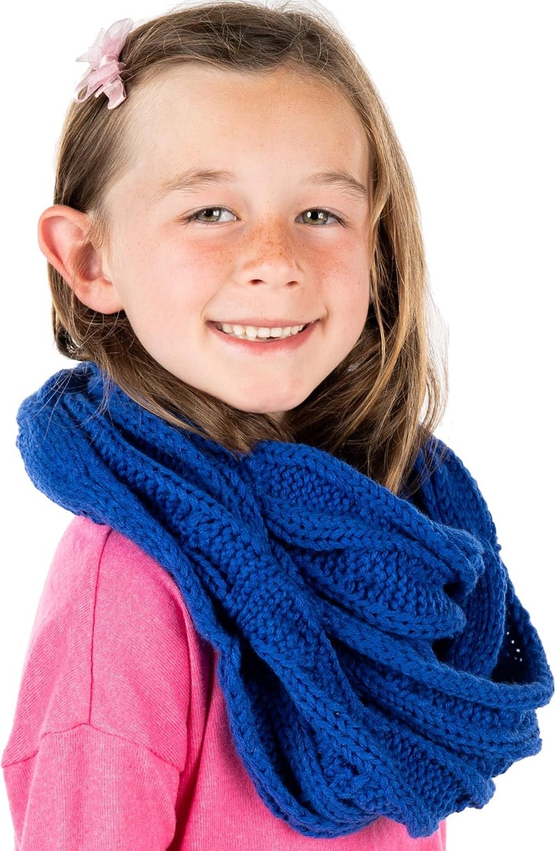 Funky Junque Kids Winter Scarf – Toddler Girl Neck Warmer, Baby Infinity Scarf, Warm Balaclava for Kids, Soft Girls Scarves - Image 3