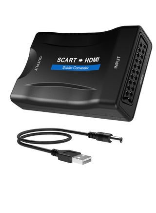 SCART to HDMI Converter Adaptor Converts Analog Scart Input to HDMI Output 720P or 1080p 60Hz SCART Input HDMI Output Adaptor for HDTV STB VHS Xbox PS3 Sky BLU-Ray DVD Player Monitor Projector - pzsku/ZA1E693438642B23E334CZ/45/_/1705399651/c04df1e7-86f0-4112-a60b-ade711ca55bb