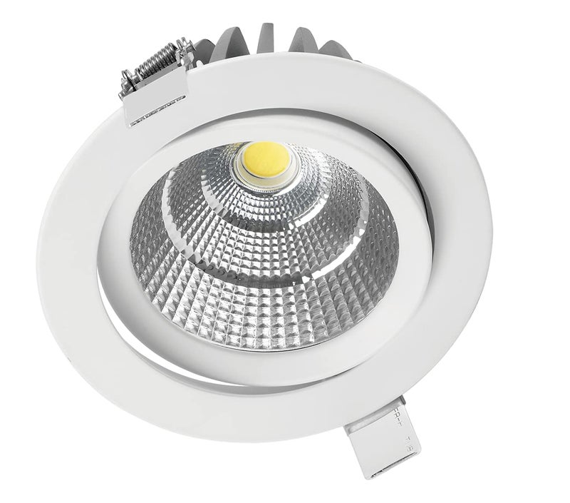 Havells Aluminium Led Crysta Cob Swivel Spotlight 18W 4K Corded Electric,White - Image 4