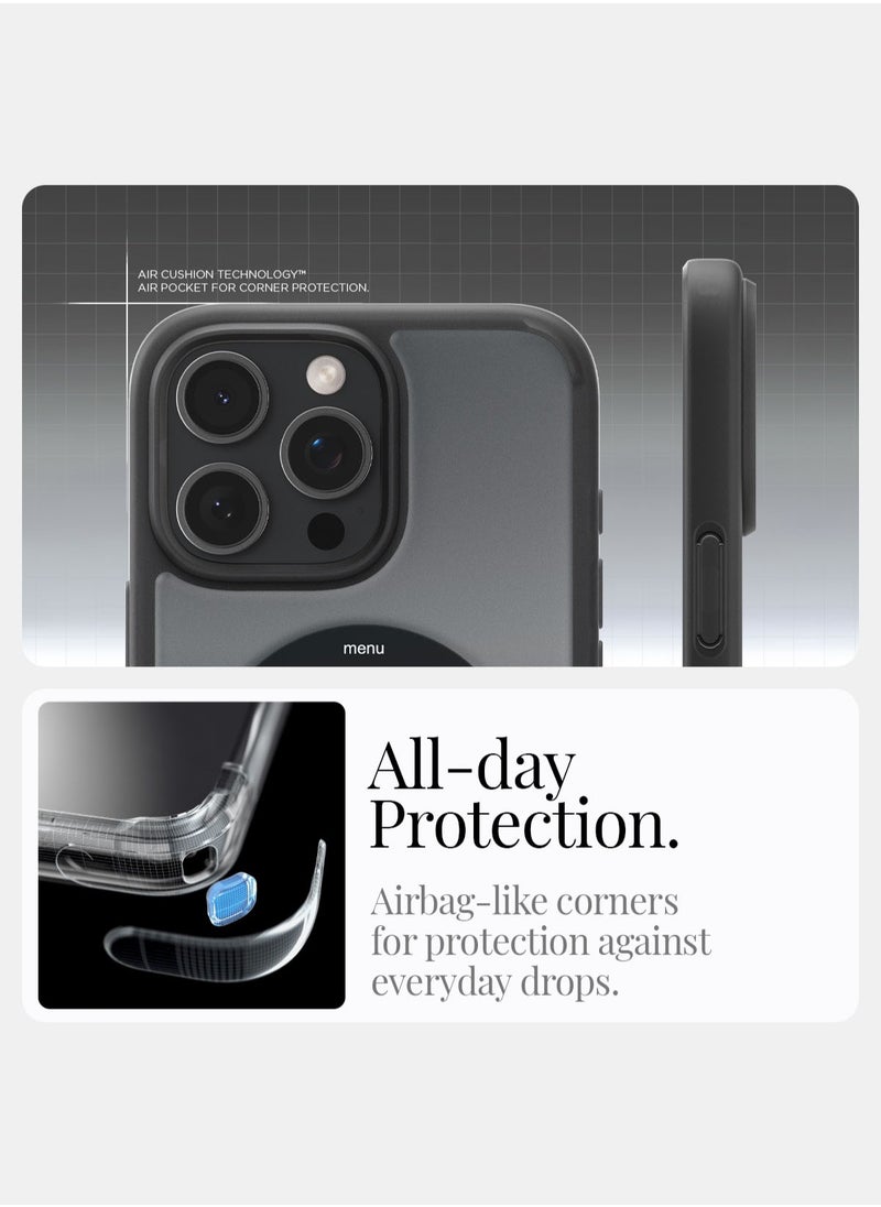 Spigen Ultra Hybrid MagFit for iPhone 16 Pro Case Cover with MagSafe (2024) Classic Black  - Image 4