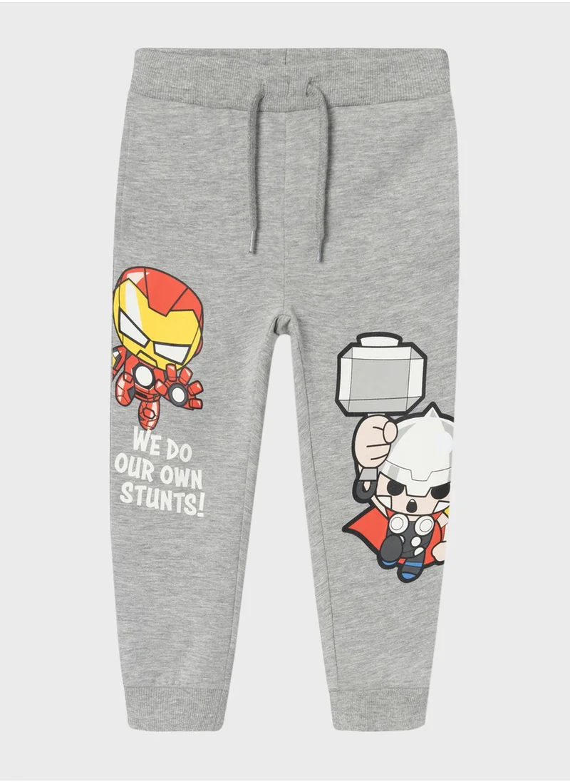 NAME IT Kids Drawstring Graphic Sweatpants