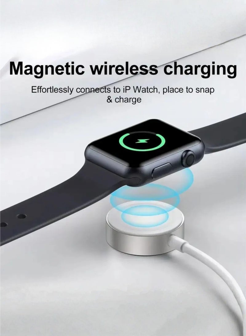 vexa pro Upgraded Apple Watch Charger | USB-C Fast Magnetic iWatch Charger Cable | 1m Fast Charging | Compatible with Apple Watch Ultra 2/Ultra/SE 2/9/8/7/6/5/4/3/2/1/SE – White - Image 4