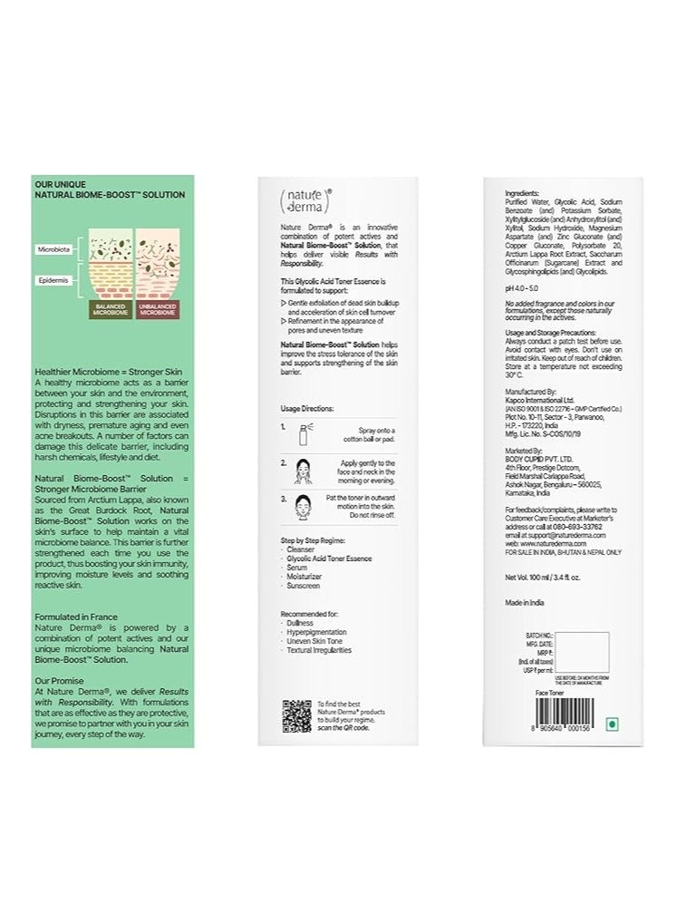 Nature Derma Glycolic Acid Toner Essence 100Ml - Image 5