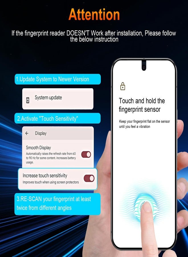 QUESPLE 2 Pack for Google pixel 9a Anti-Glare Matte Privacy Screen Protector 6.3 inch, Smooth and Responsive Touch Flexible EPU Film, [Support Fingerprint Unlock] [Self-Healing] [Not Glass] - Image 5