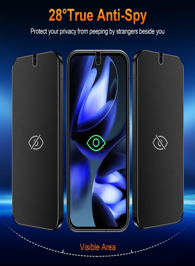 QUESPLE 2 Pack for Google pixel 9a Anti-Glare Matte Privacy Screen Protector 6.3 inch, Smooth and Responsive Touch Flexible EPU Film, [Support Fingerprint Unlock] [Self-Healing] [Not Glass] - Image 3