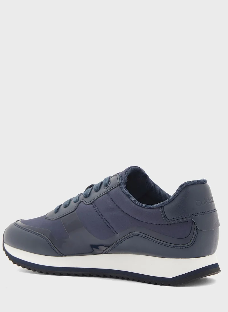 CALVIN KLEIN Retro Logo Print Low Top Sneakers