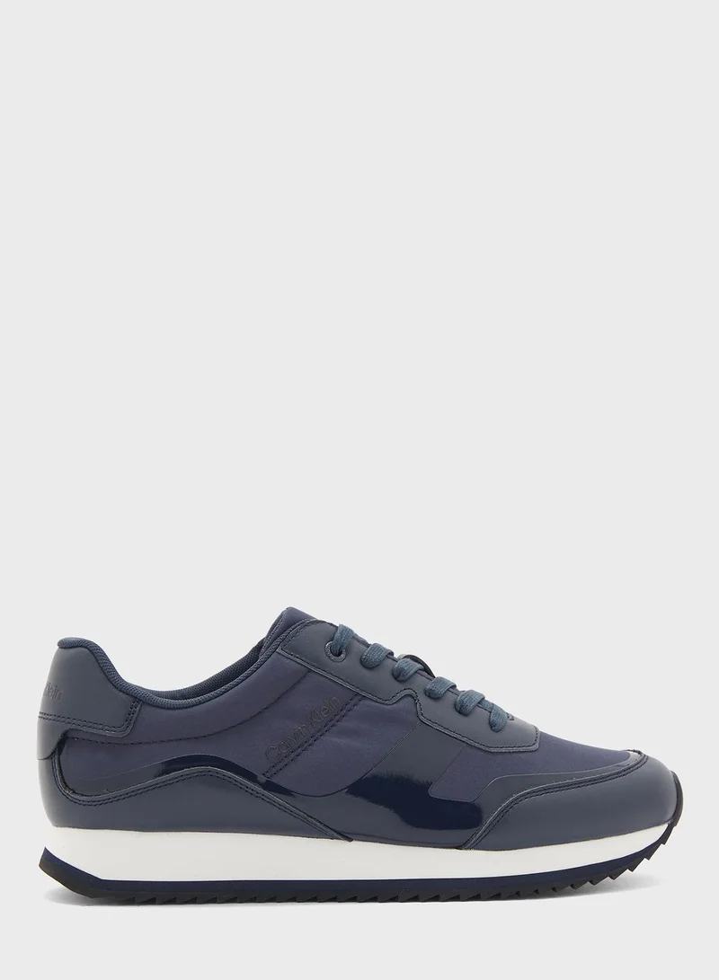 CALVIN KLEIN Retro Logo Print Low Top Sneakers
