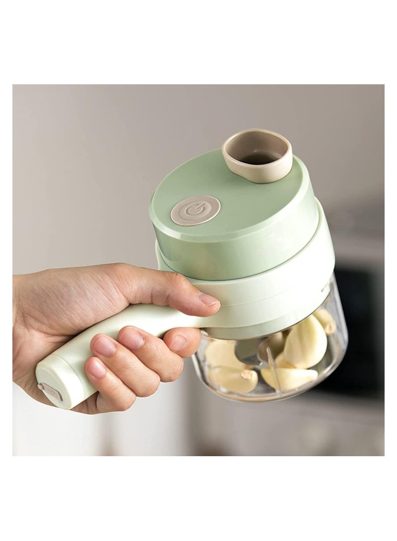 4 in 1 Handheld Electric Vegetable Cutter Set - Image 2