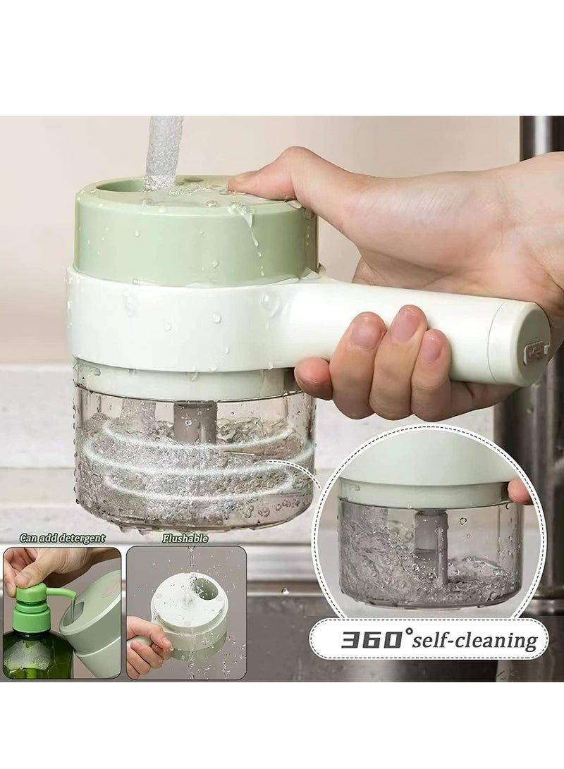 4 in 1 Handheld Electric Vegetable Cutter Set - Image 5