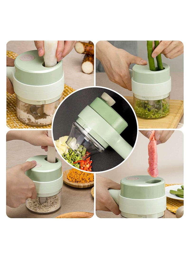 4 in 1 Handheld Electric Vegetable Cutter Set - Image 3