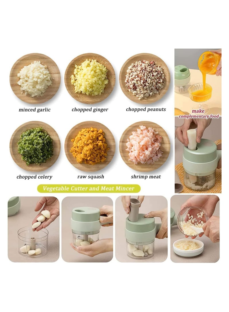 4 in 1 Handheld Electric Vegetable Cutter Set - Image 4