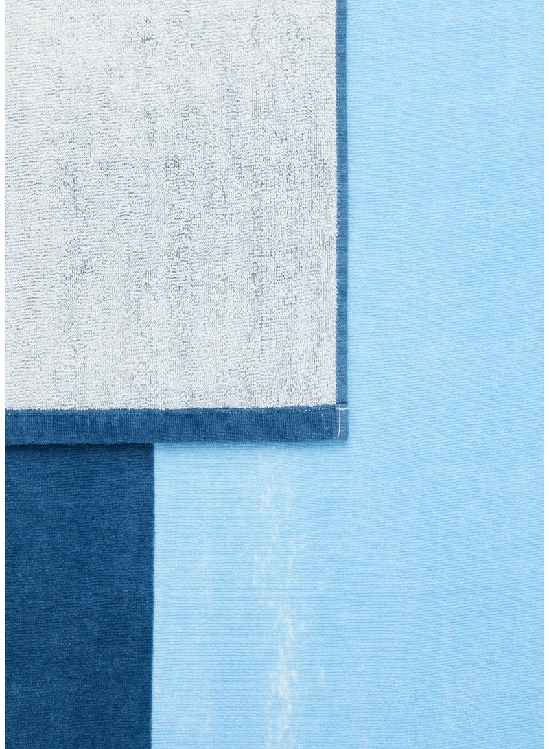 OLAIAN OLAIAN by DECATHLON, Beach Towel 145 x 85 cm - Aqua Blue  - Image 4