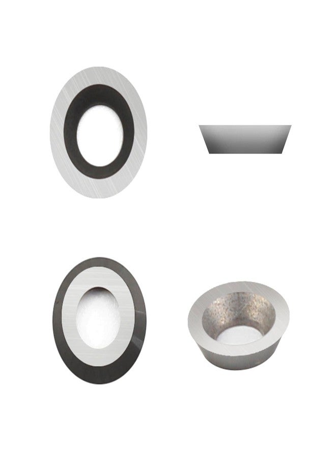 CDBP 8.9mm(1/3 inch) Round Carbide Inserts for Woodturning, R8.9×1.85mm Indexable Carbide Cutter fits for DIY Woodworking Lathe Wood Turning Finisher Hollower Tools, Ci5, 10pcs - Image 2