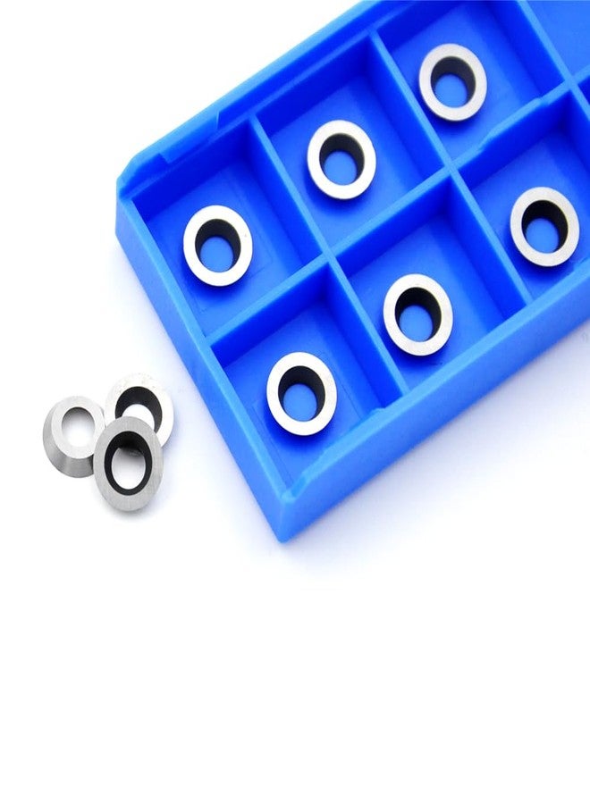CDBP 8.9mm(1/3 inch) Round Carbide Inserts for Woodturning, R8.9×1.85mm Indexable Carbide Cutter fits for DIY Woodworking Lathe Wood Turning Finisher Hollower Tools, Ci5, 10pcs - Image 3