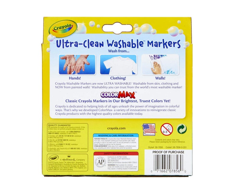 Crayola Ultra Clean Washable Markers, Tropical, Gift for Kids, 10Count - Image 5