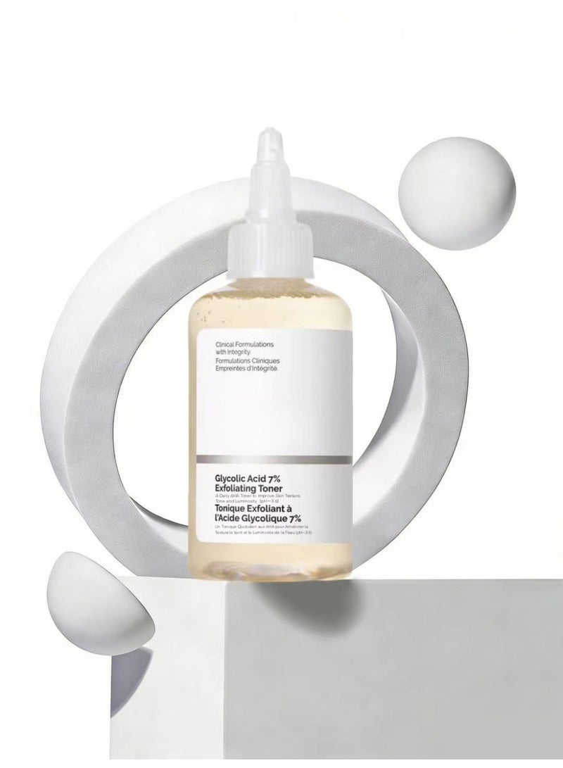 Glycolic Acid 7% Toner - Daily Exfoliating Facial Treatment 240ml