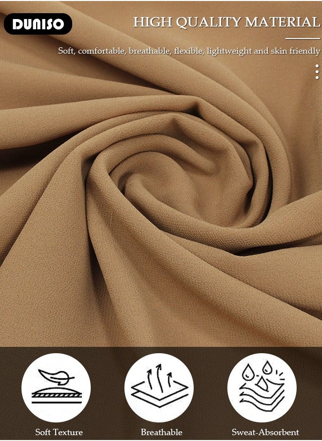 DUNISO Women's Hijab, Premium Breathable Chiffon Hijab, Stylish and Comfortable Hijab Scarfs,  Very Comfy & Good for Everyday Use, Versatile and Artistic Scarf for Women  - Image 2