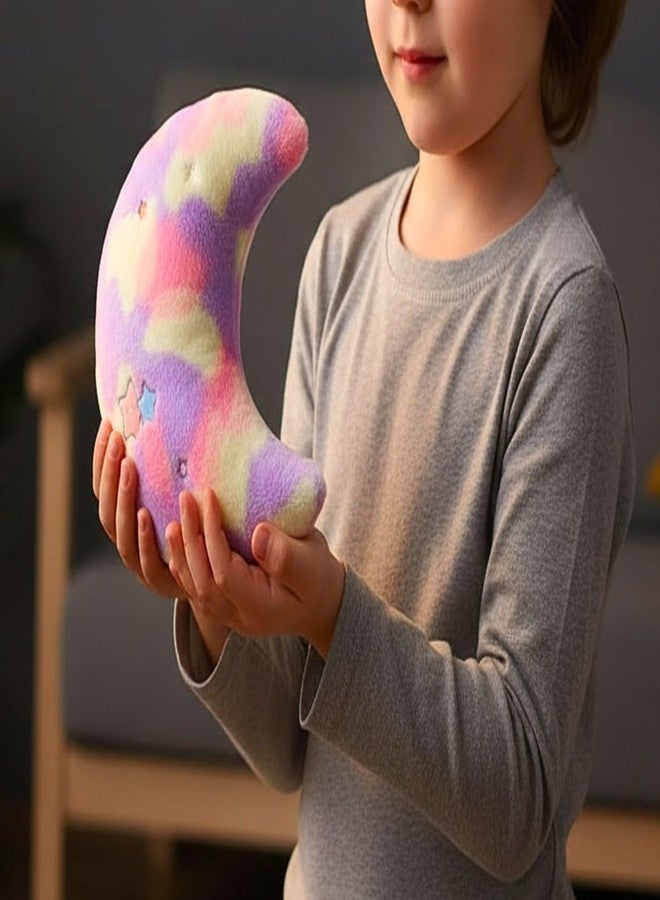 Tickles Rainbow Moon Shape Cushion Soft Plush Pillow for Kids Boys & Girls Room & Car Decoration (Color: Multicolor Size: 20 cm) - Image 4