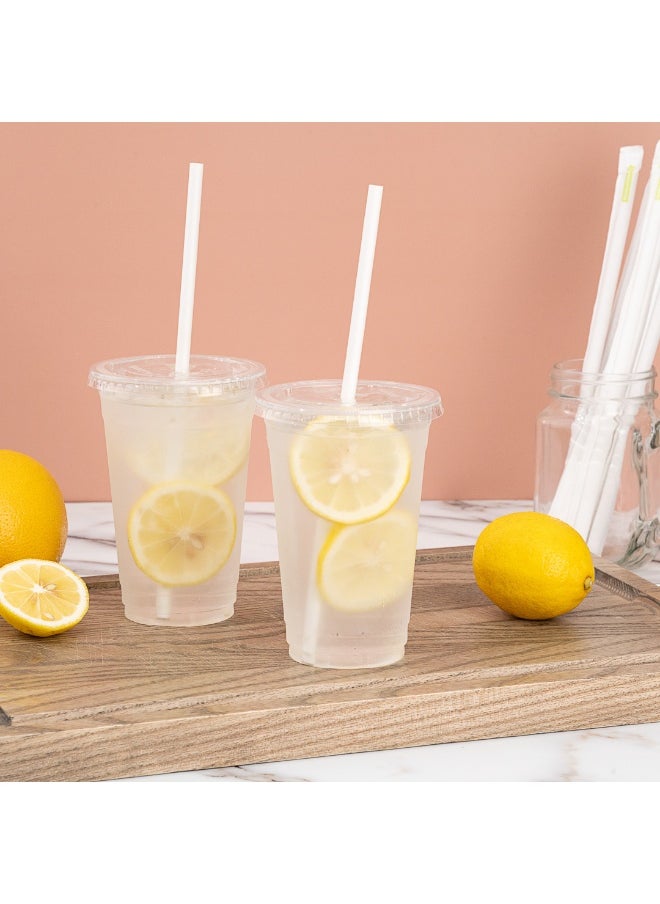 Restaurantware 7.5 Millimeter Wrapped Straws, 1000 Disposable Drinking Straws -  No Wasteful Materials, Alternative To Plastic Straws, White Rice Paper Plasticless Straws, For Cold Drinks,  - Image 5