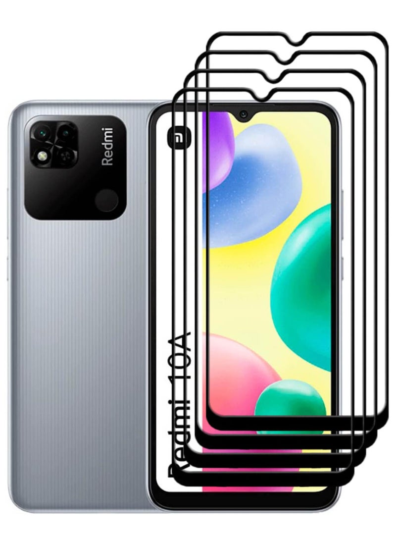 ACLIX 4 Pieces Antistatic ESD Dustproof Premium Quality High Definition Tempered Glass Screen Protector Designed For Xiaomi Redmi 10A - Image 1