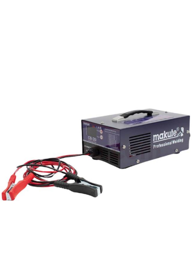 ماكيوت شاحن بطارية السيارة، مخرج 12 فولت/24 فولت، تيار شحن 4A-30A، شاشة رقمية، حماية من الحمل الزائد وانعكاس القطبية، شاحن بطارية الرصاص الحمضي للدراجات النارية والسيارات والشاحنات الصغيرة والشاحنات الخفيفة-CB-30I - Image 2