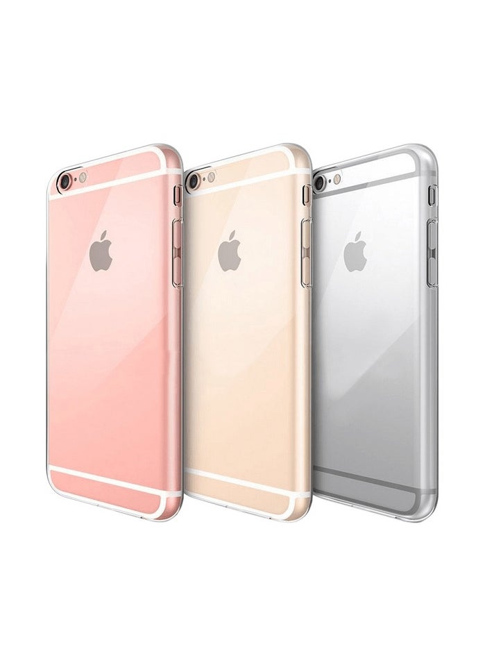 ماركة غير محددة - غطاء خلفي شفاف من السيليكون TPU لهاتف Apple iPhone 6 / 6s، مضاد للاصفرار وعالي الحماية من الصدمات متوافق مع Apple iPhone 6 / 6s (4.7 بوصة) (شفاف) - Image 1
