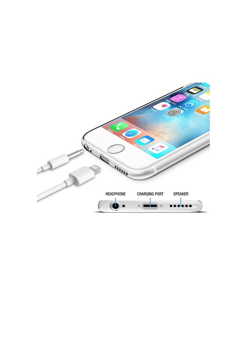 ماركة غير محددة - غطاء خلفي شفاف من السيليكون TPU لهاتف Apple iPhone 6 / 6s، مضاد للاصفرار وعالي الحماية من الصدمات متوافق مع Apple iPhone 6 / 6s (4.7 بوصة) (شفاف) - Image 1