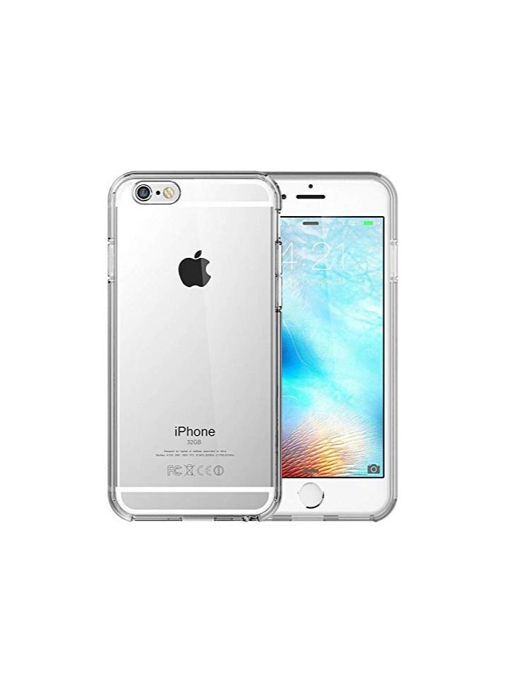 ماركة غير محددة - غطاء خلفي شفاف من السيليكون TPU لهاتف Apple iPhone 6 / 6s، مضاد للاصفرار وعالي الحماية من الصدمات متوافق مع Apple iPhone 6 / 6s (4.7 بوصة) (شفاف) - Image 1