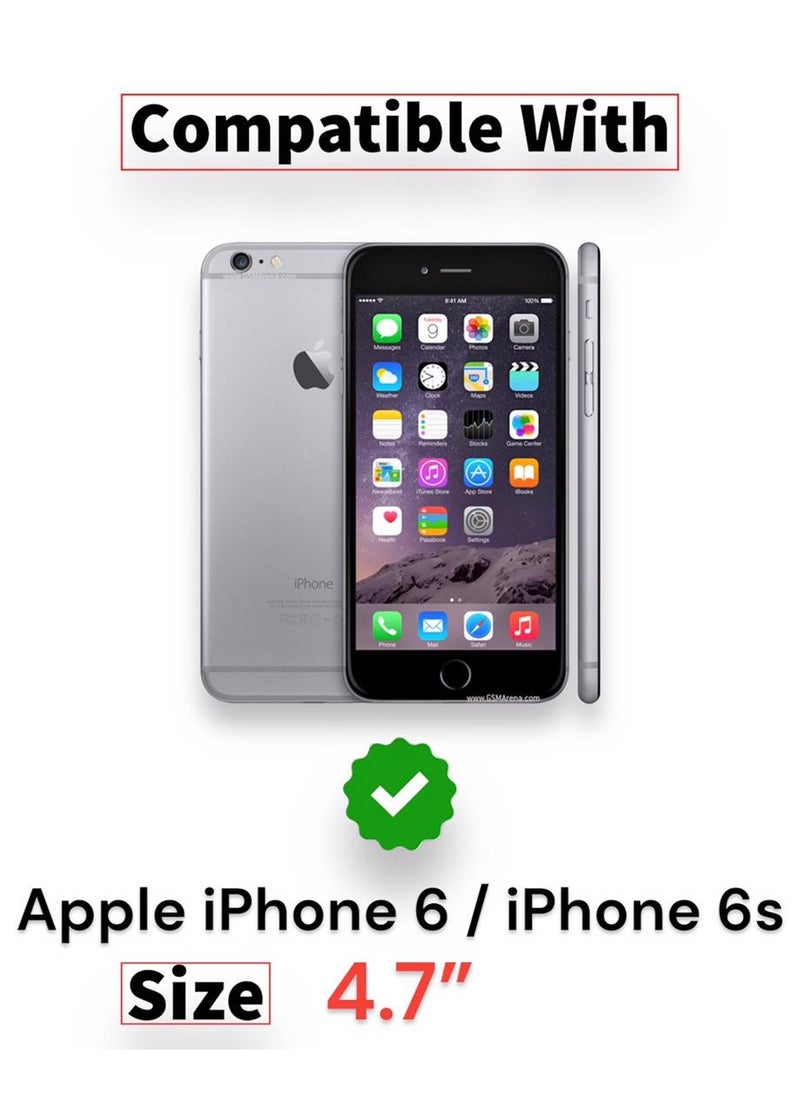 ماركة غير محددة - غطاء خلفي شفاف من السيليكون TPU لهاتف Apple iPhone 6 / 6s، مضاد للاصفرار وعالي الحماية من الصدمات متوافق مع Apple iPhone 6 / 6s (4.7 بوصة) (شفاف) - Image 1