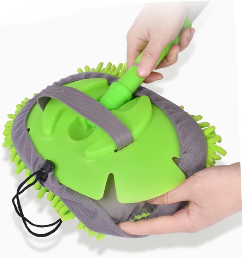 Gatuida Telescopic Car Wash Mop Vehicle Cleaning Tool Chenille Head Effortless Reach for High Surfaces Wet Dry Use - Image 5