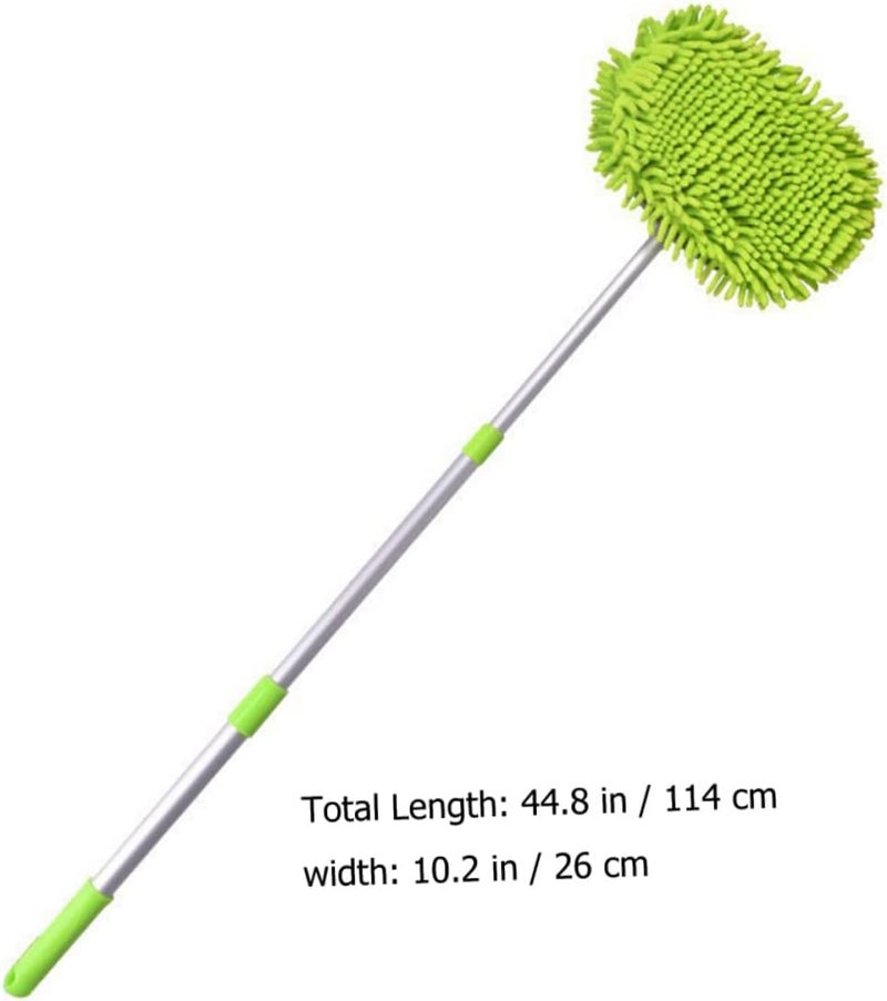 Gatuida Telescopic Car Wash Mop Vehicle Cleaning Tool Chenille Head Effortless Reach for High Surfaces Wet Dry Use - Image 2