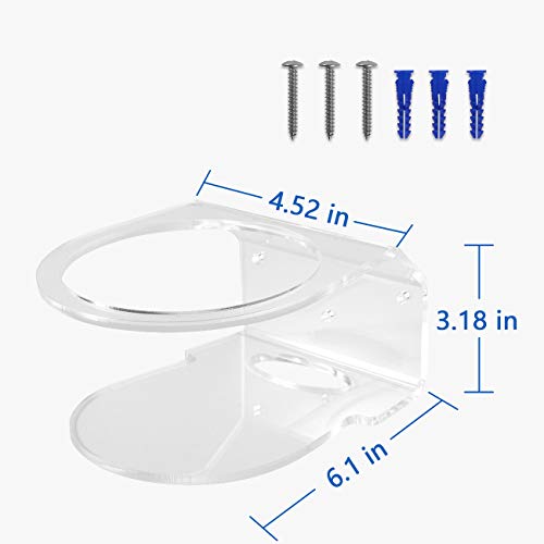 HOLACA Wall Mount Holder for TP-Link Deco X20 X55 X55 Pro X60 X68 WiFi 6 Mesh WiFi(AX1800,AX3000,AX3600),Simple and Sturdy Acrylic Wall Mount Holder Stand Bracket by HOLACA (2 Pack) - Image 5