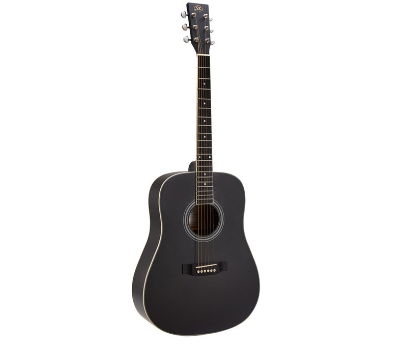 SX Guitar SD103KBK Dreadnought Acoustic Guitar Kit - Black - Image 1