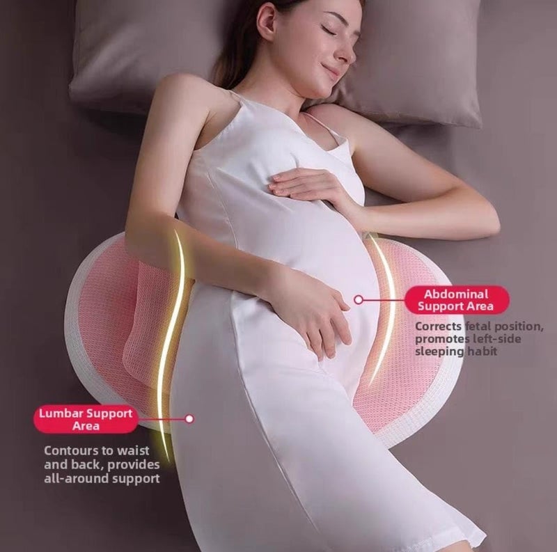 OBABY Pregnancy Pillow – Adjustable U Shaped Pregnancy Pillow for Belly and Back Support, Maternity Body Pillow for Side Sleeping, Compact Pregnancy Support Pillow for Comfort. - Image 3