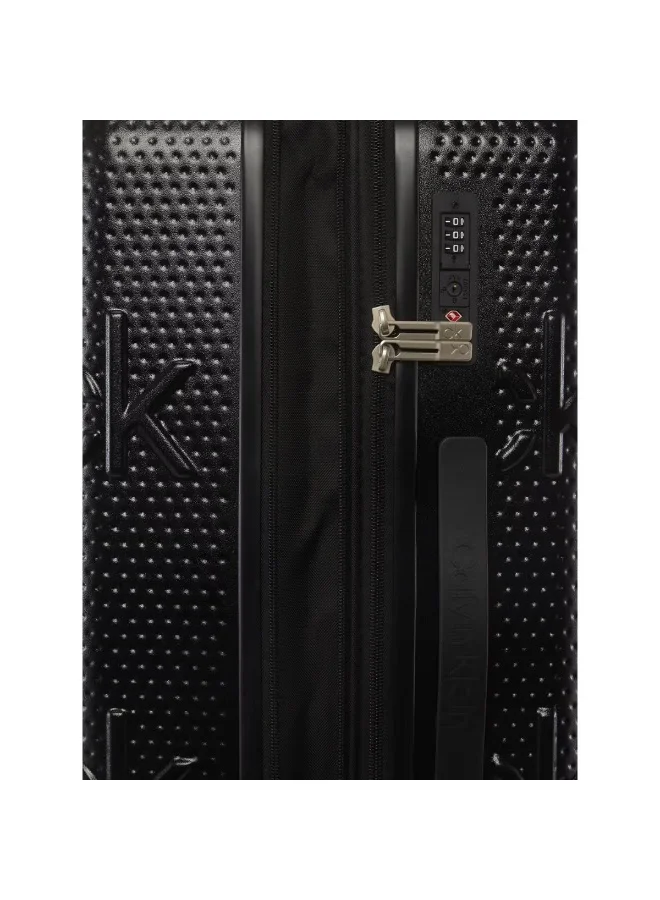 CALVIN KLEIN Black Calvin Klein Insignia 4.0 Hardside Luggage on Wheels for Unisex | Ultra Lightweight ABS with 4 Spinner Wheels | Color Black  | Best Price UAE