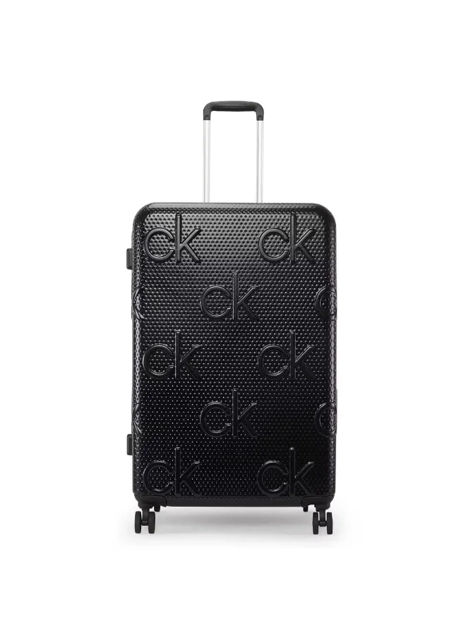 CALVIN KLEIN Black Calvin Klein Insignia 4.0 Hardside Luggage on Wheels for Unisex | Ultra Lightweight ABS with 4 Spinner Wheels | Color Black  | Best Price UAE