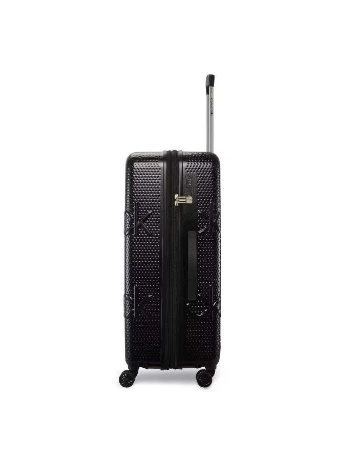 CALVIN KLEIN Black Calvin Klein Insignia 4.0 Hardside Luggage on Wheels for Unisex | Ultra Lightweight ABS with 4 Spinner Wheels | Color Black  | Best Price UAE