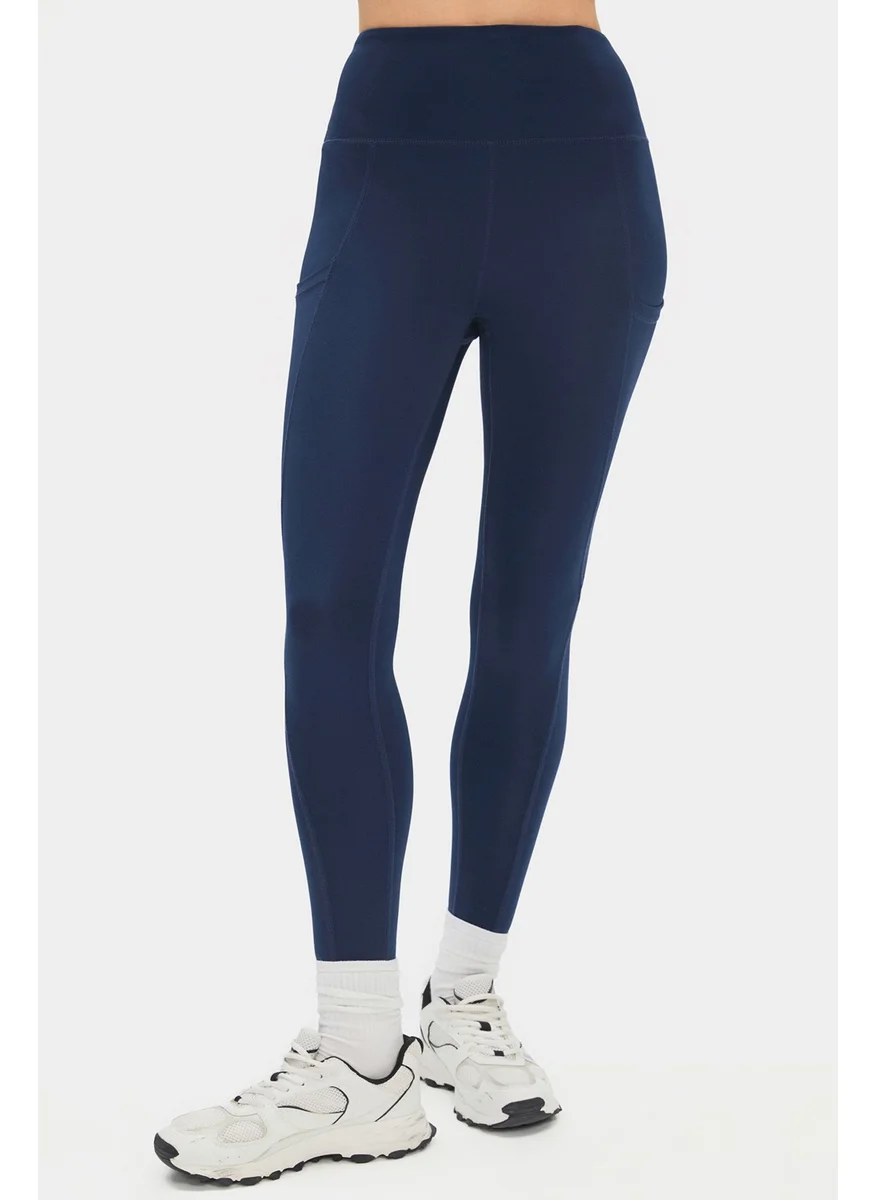جويستار Women's High Waist Double Pocket Compression Sports Leggings