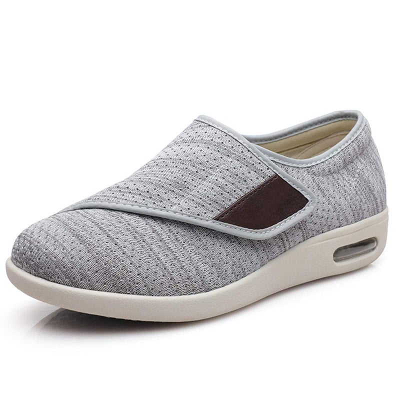 EDCYF Womens Diabetic Shoes Wide Width Shoes Comfortable Adjustable with NonSlip Air Cushion Bottom for Elderly Swollen Feet Walking Edema Sneakers - Image 2