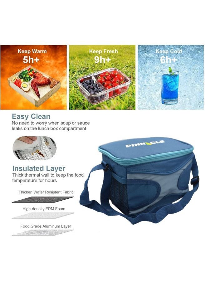Winsor WINSOR Small Fridge Bag 5.6L/6 CANS - Small Cooler Bag Thermal Bag Lunch Box Office | Keep Your Food and Drinks Chilled | Ideal for Adults, Men, Women  - Image 5