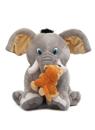Soft Toys Long Soft Lovable Hugable Cute Giant Life Size Animal Toy (Elepahnt With Monkey Grey) - pzsku/ZA1E7BD3E66B889151910Z/45/_/1692783949/2d1f33f0-d079-4a0a-8260-329bf9a876cb