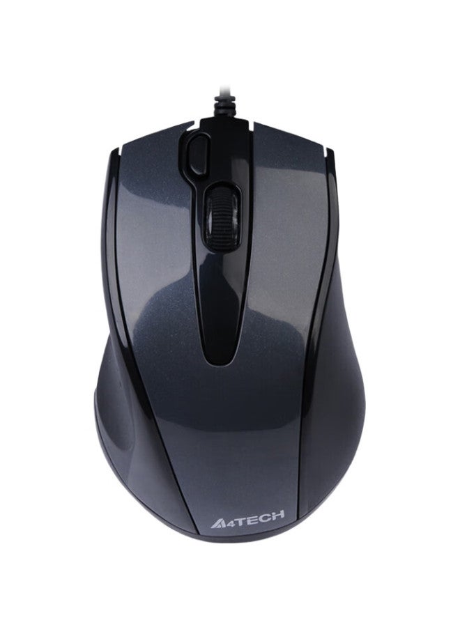 A4TECH N-500Fs Quiet Wired Mouse For Laptop And Desktop, Office And Home Use, Portable Mouse With One-Click Screen Capture, Usb Interface, High Brightness Iron Gray - Image 3