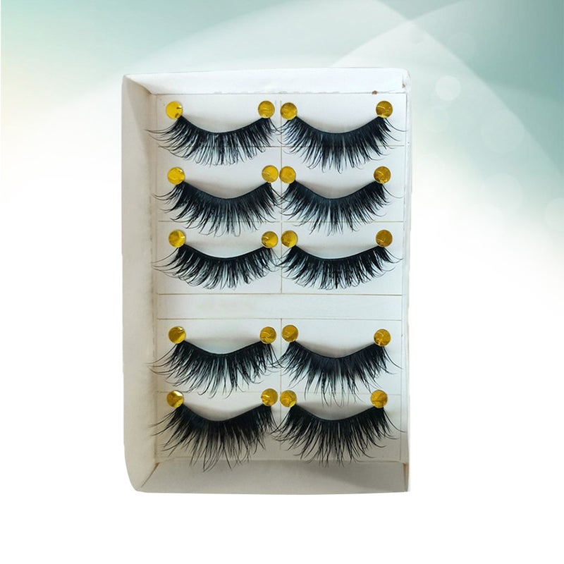 5 Pairs Thick Eyelashes Fake Eyelashes Fashion Makeup Tools Eye Lashes Extension - Image 4