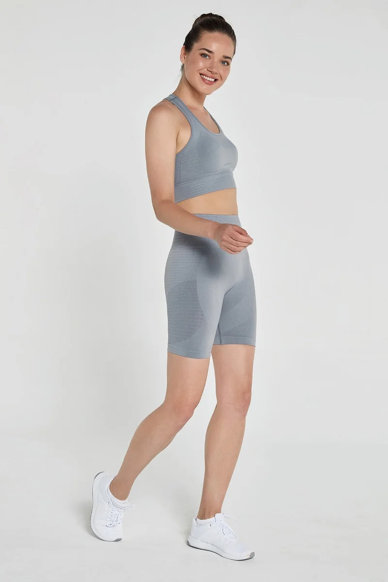 Jerf Gela Double Layer Kompress Sport Bra Gray