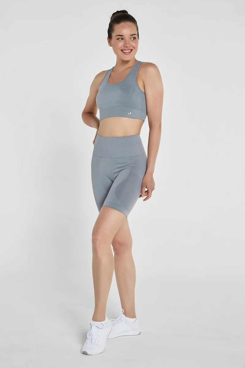 Jerf Gela Double Layer Kompress Sport Bra Gray