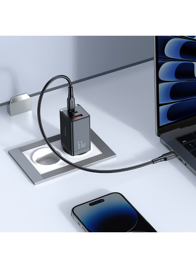 مكدودو شاحن GaN بشاشة رقمية 67 وات 1C+1A وكابل USB-C قابل للسحب بطول 65 سم (الاتحاد الأوروبي) - Image 5