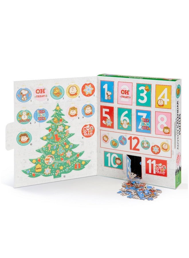 Ceaco - Peanuts 12 Days Of Christmas Advent Calendar Puzzles - Eleven 100 Piece Mini Ornament Jigsaw Puzzles And One 300 Piece Christmas Tree Jigsaw Puzzle - 1,400 Total Pieces - Image 2
