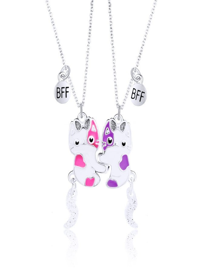 DOYYCA Best Friend Necklace Gifts Magnetic Matching Friendship Necklace for 2 Girls BFF Sister (Cat) - Image 1