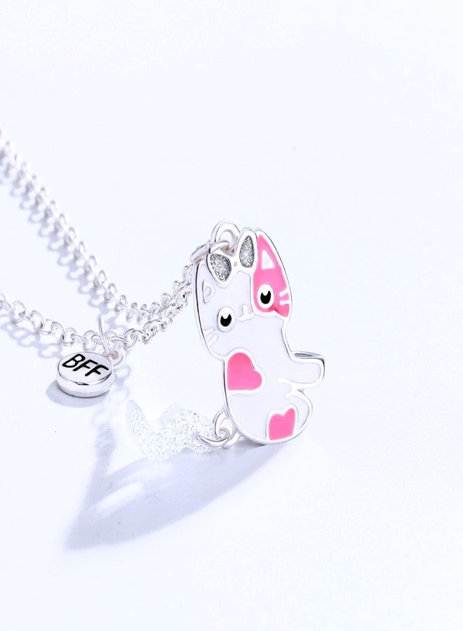 DOYYCA Best Friend Necklace Gifts Magnetic Matching Friendship Necklace for 2 Girls BFF Sister (Cat) - Image 3