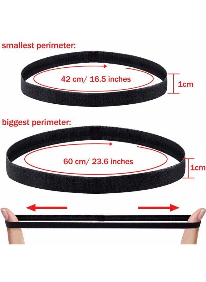 Duufin 20 Pieces Non-Slip Elastic Headbands Workout Headband Colorful Sweatband Fashion Yoga, Running Sport Headbands for Women, Men and Girls, 14 Colors  - Image 2
